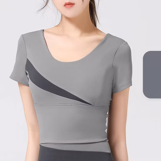 Спорт и фитнес Бег с подушечками для груди Быстросохнущие дышащие топы для йоги